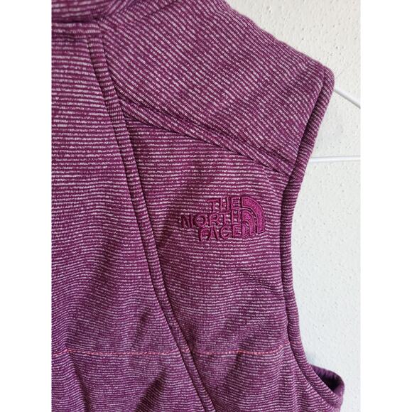 Women's Small-The North Face Vest jacket Mock Neck Burgundy - Picture 6 of 8